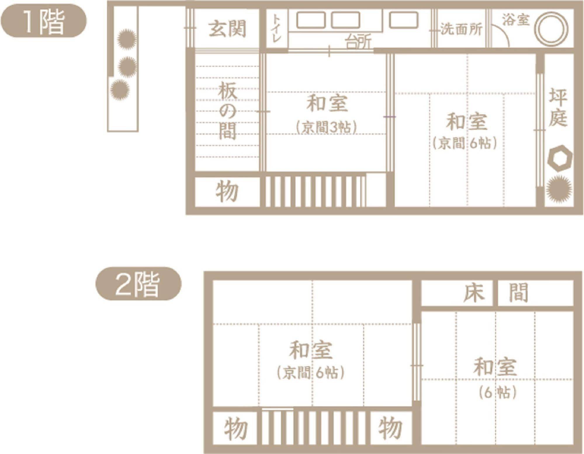 Naokonoza Omiya Gojo Villa Kyoto Eksteriør bilde